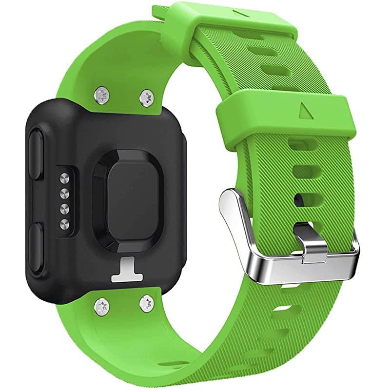 Band Compatible with Garmin Forerunner 35 Soft Silicone Replacement Watch Band Strap for Garmin Forerunner 35 Smart Watch Fit 511905 Inch 130230 mm Wrist Green