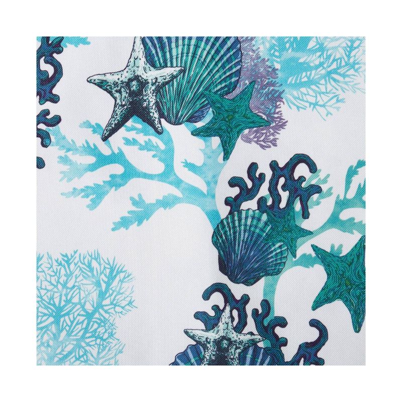 4pk Coastal Coral Placemats White/Blue - Fiesta
