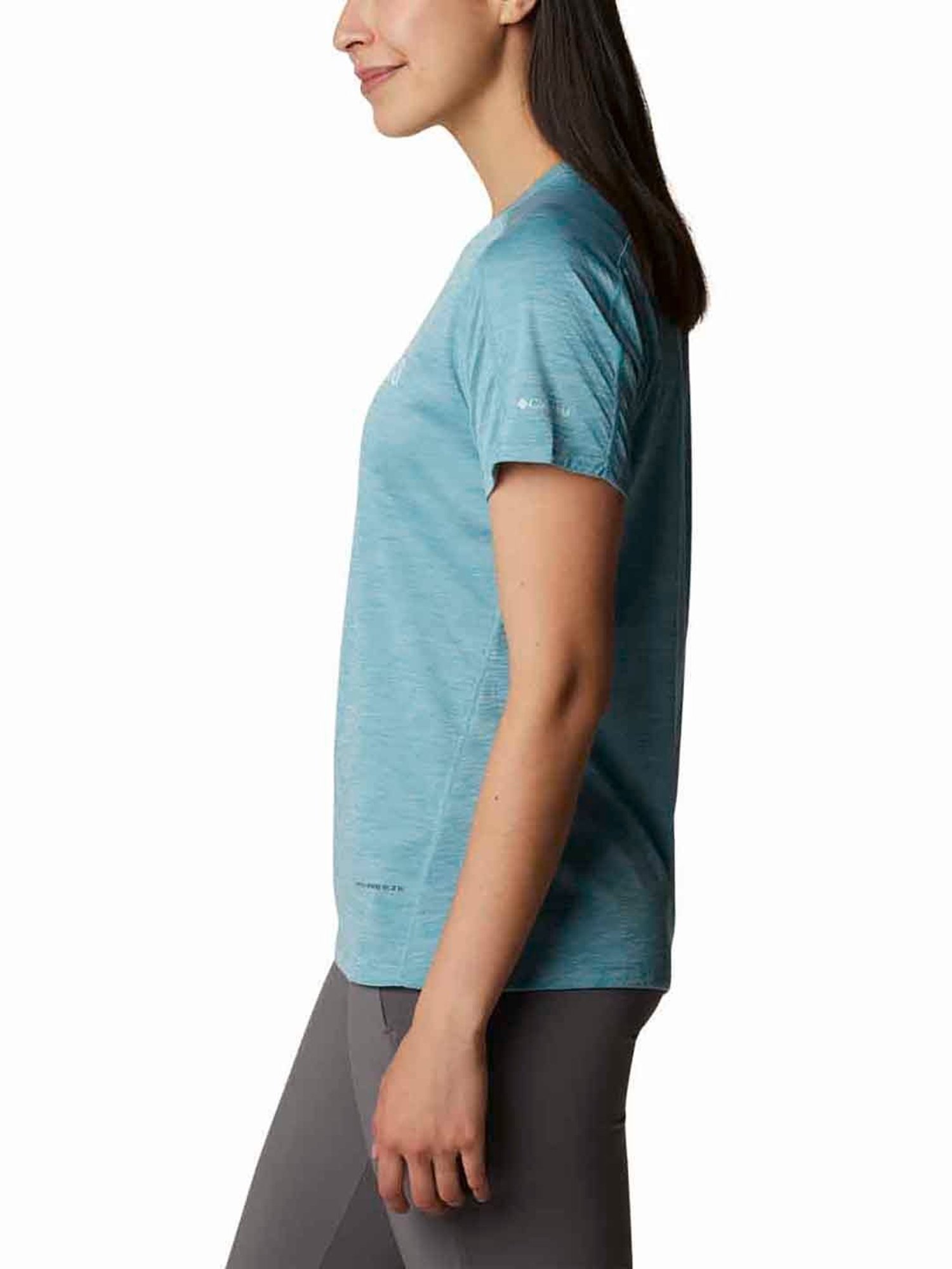 Columbia Blue Logo Printed W Zero Rules  Crew T-Shirt