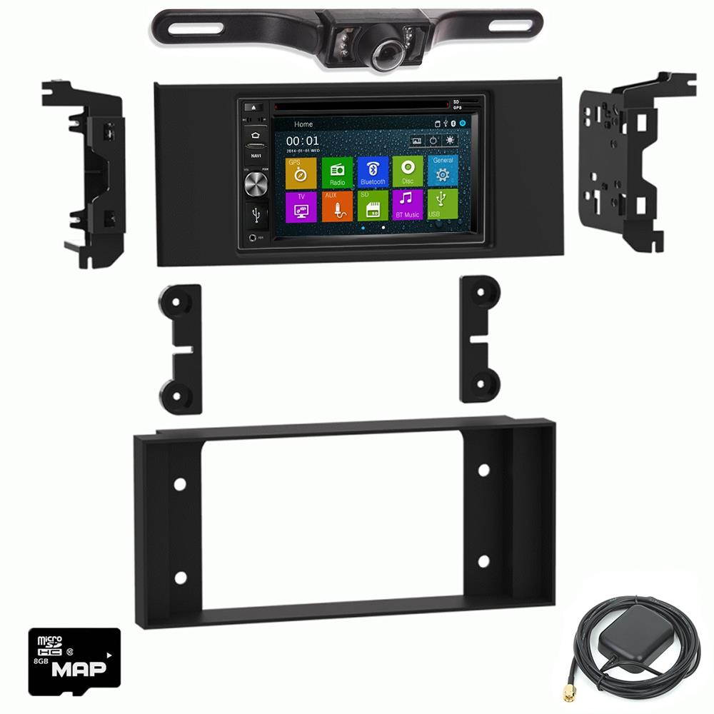 Otto Navi In Dash Navigation System DVD GPS Navigation Multimedia Radio and Dash Kit for Land Rover Range Rover 2003-2012 with back up camera and extra