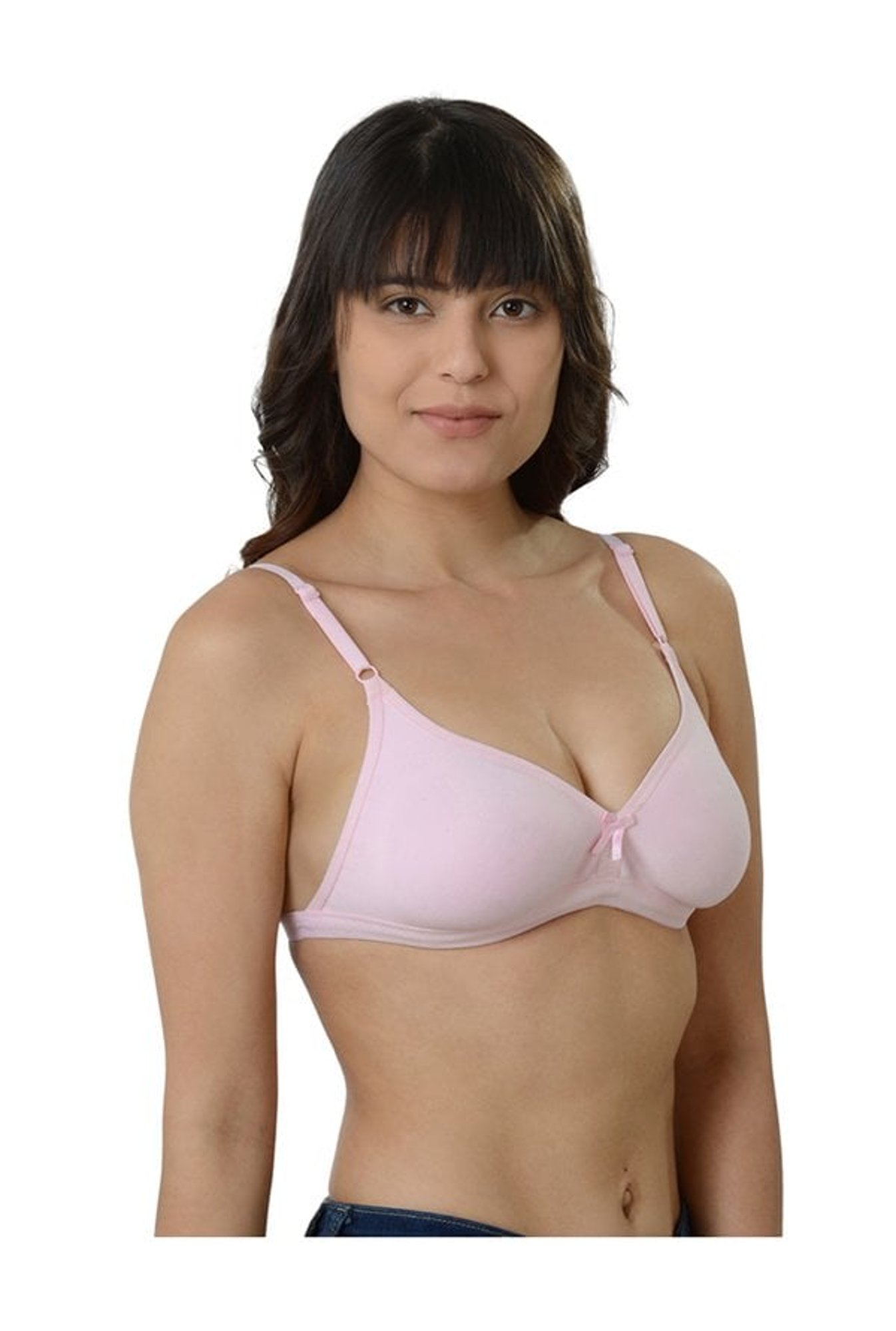 Da Intimo Pink Non-Wired Non-Padded Full Coverage Bra