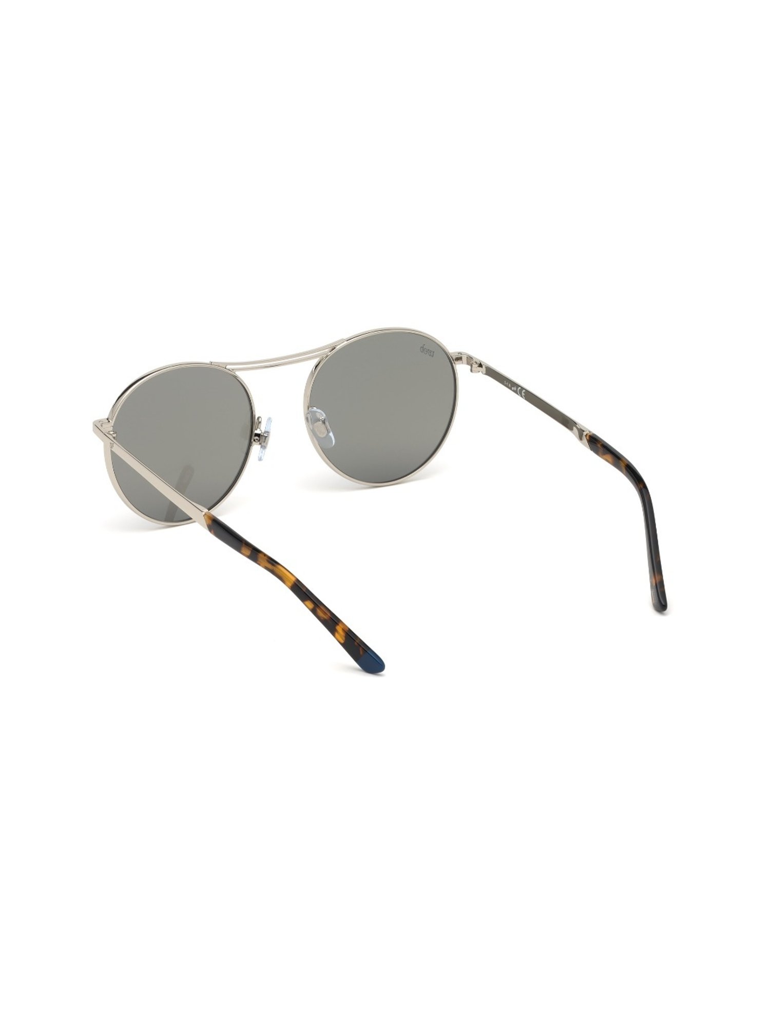 WEB EYEWEAR Grey Round Unisex Sunglasses