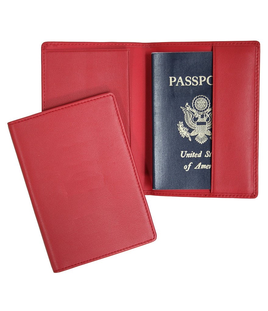 ROYCE New York Leather RFID-Blocking Passport Case