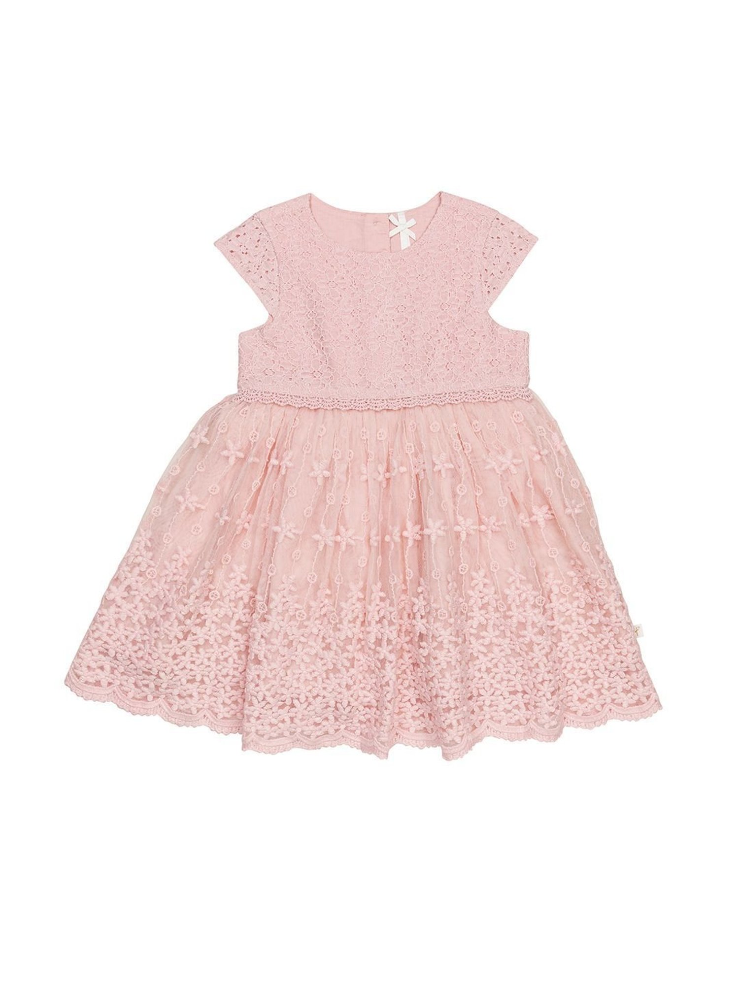 H by Hamleys Kids Pink Self Design Dress