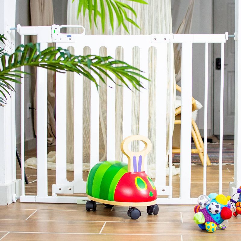 Qdos Spectrum Designer Baby Safety Gate Pressure Mount - White