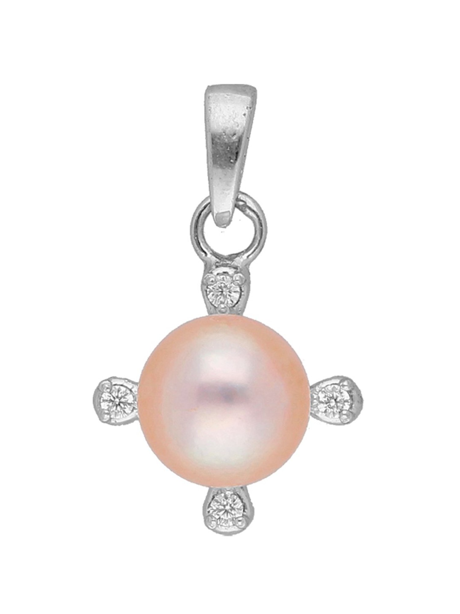 Sri Jagdamba Pearls 92.5 Sterling Silver Pendant without Chain