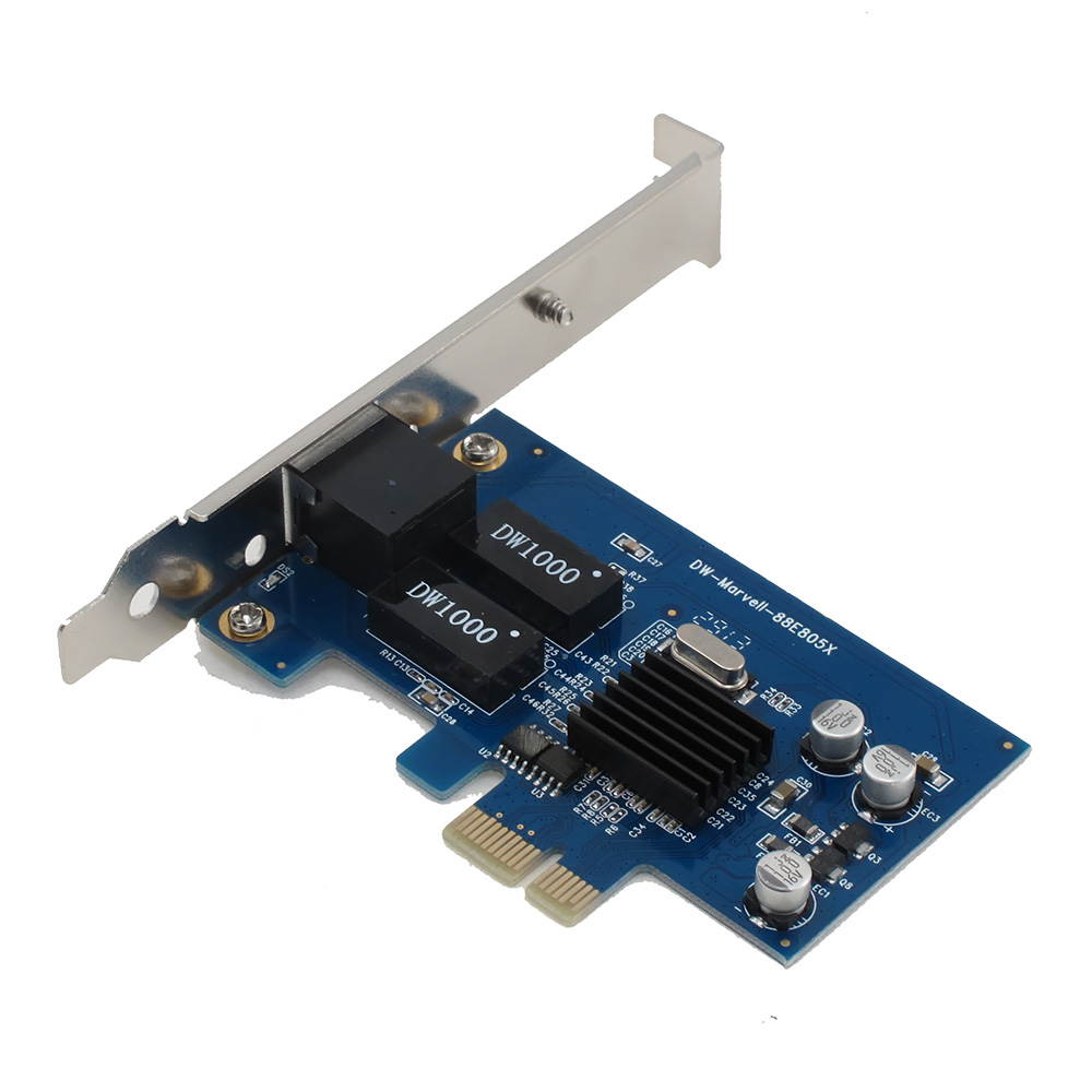 SEDNA - PCIE 10/100/1000 Gigabit Ethernet Adapter ( Marvell 805 Chipset )