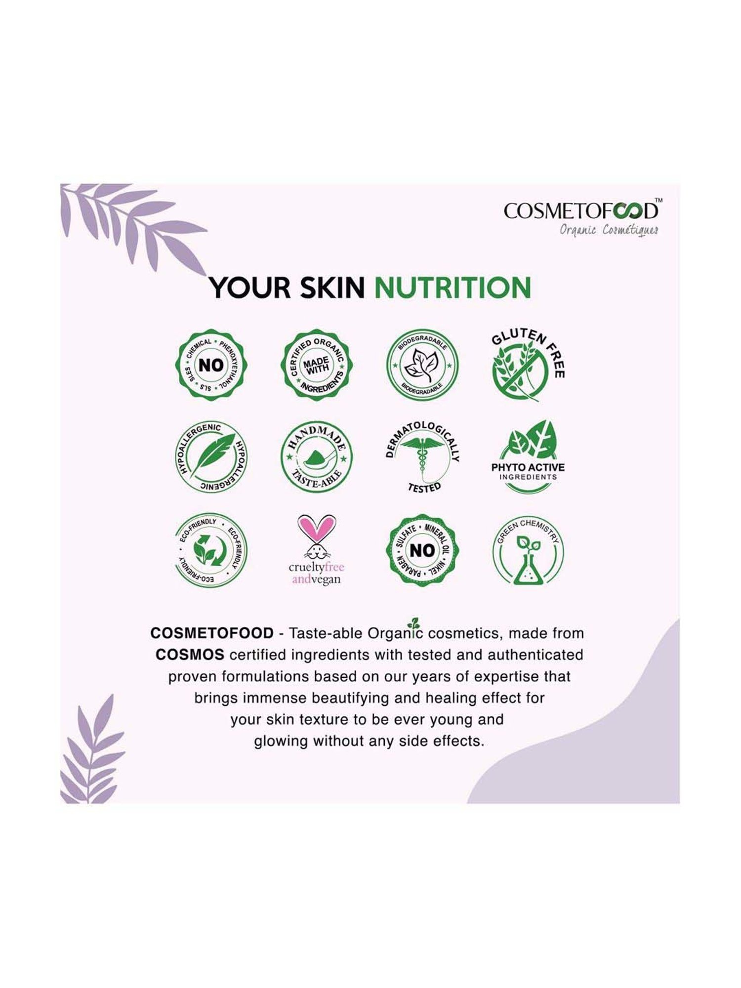 Cosmetofood Skinergy Organic Turmeric & Aloe Vera Clarifying Face Scrub - 50 ml