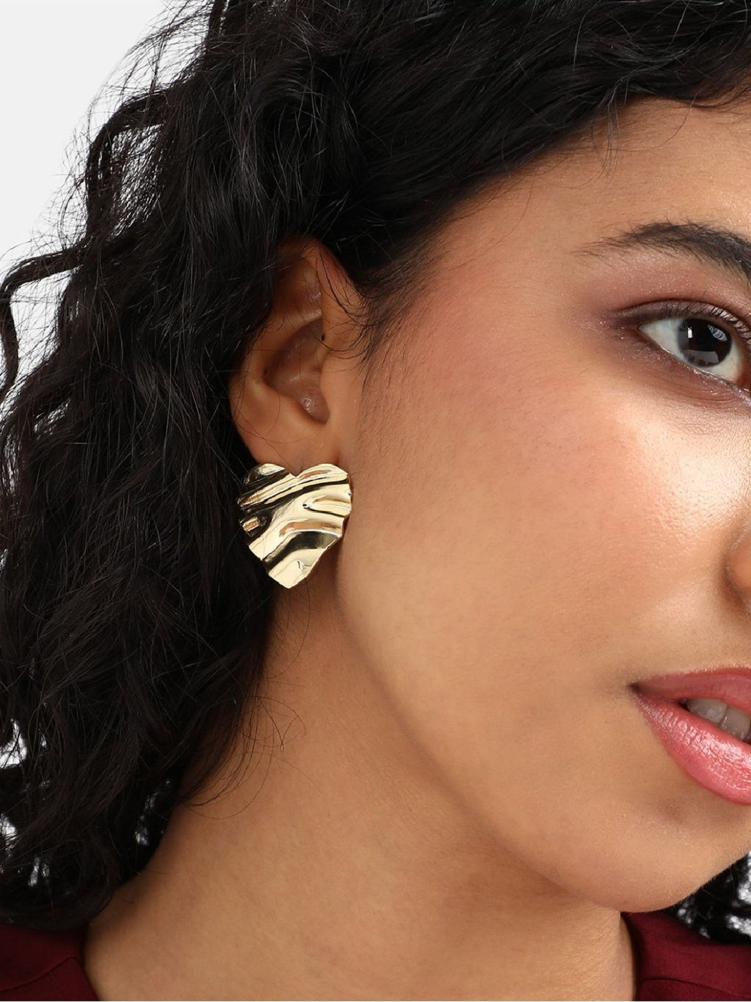 Sri Jagdamba Pearls Black Rosy Pearl Drop Earrings