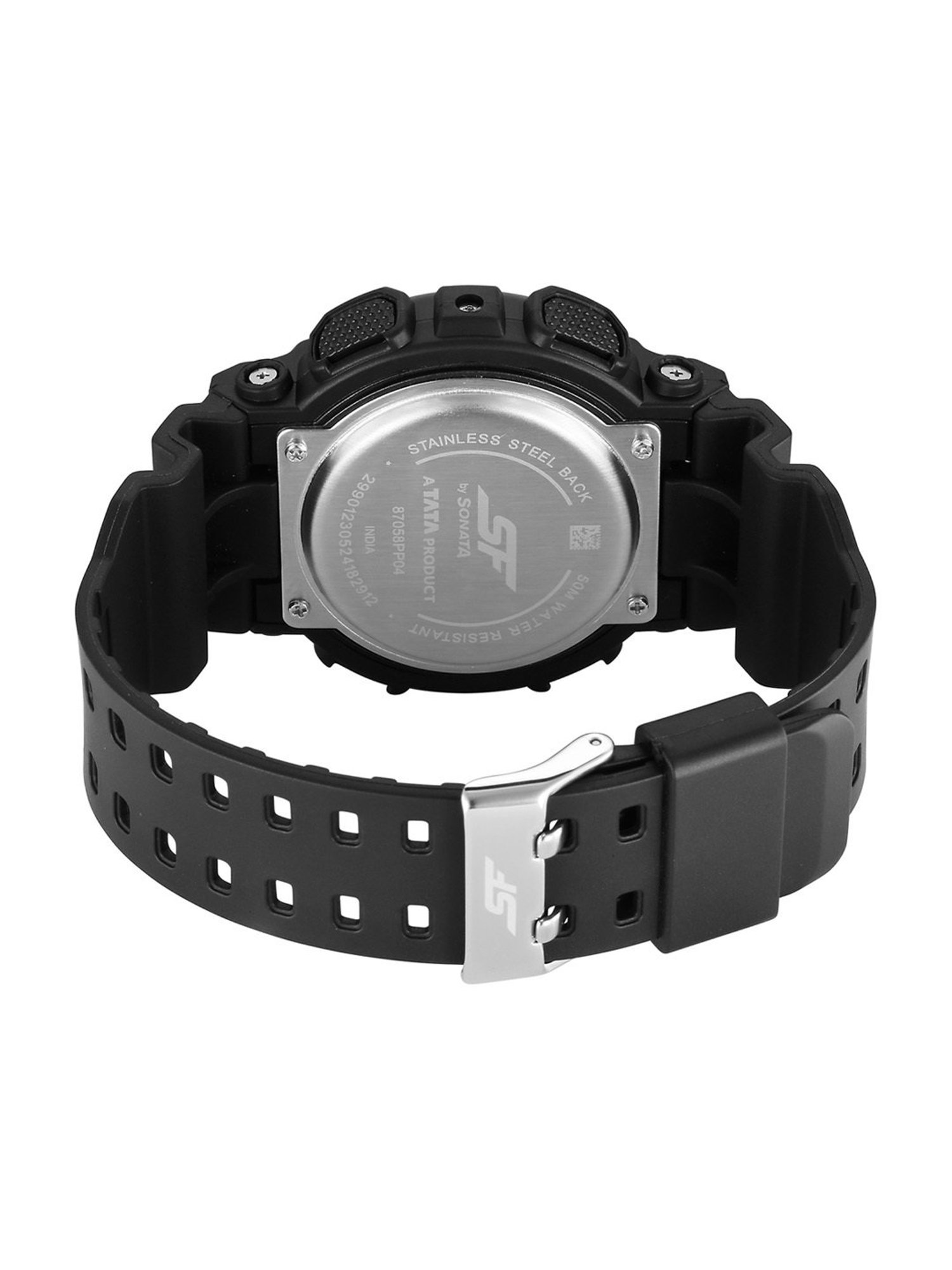 Sonata Fiber 87058PP04 SF Vigour Analog-Digital Unisex Watch