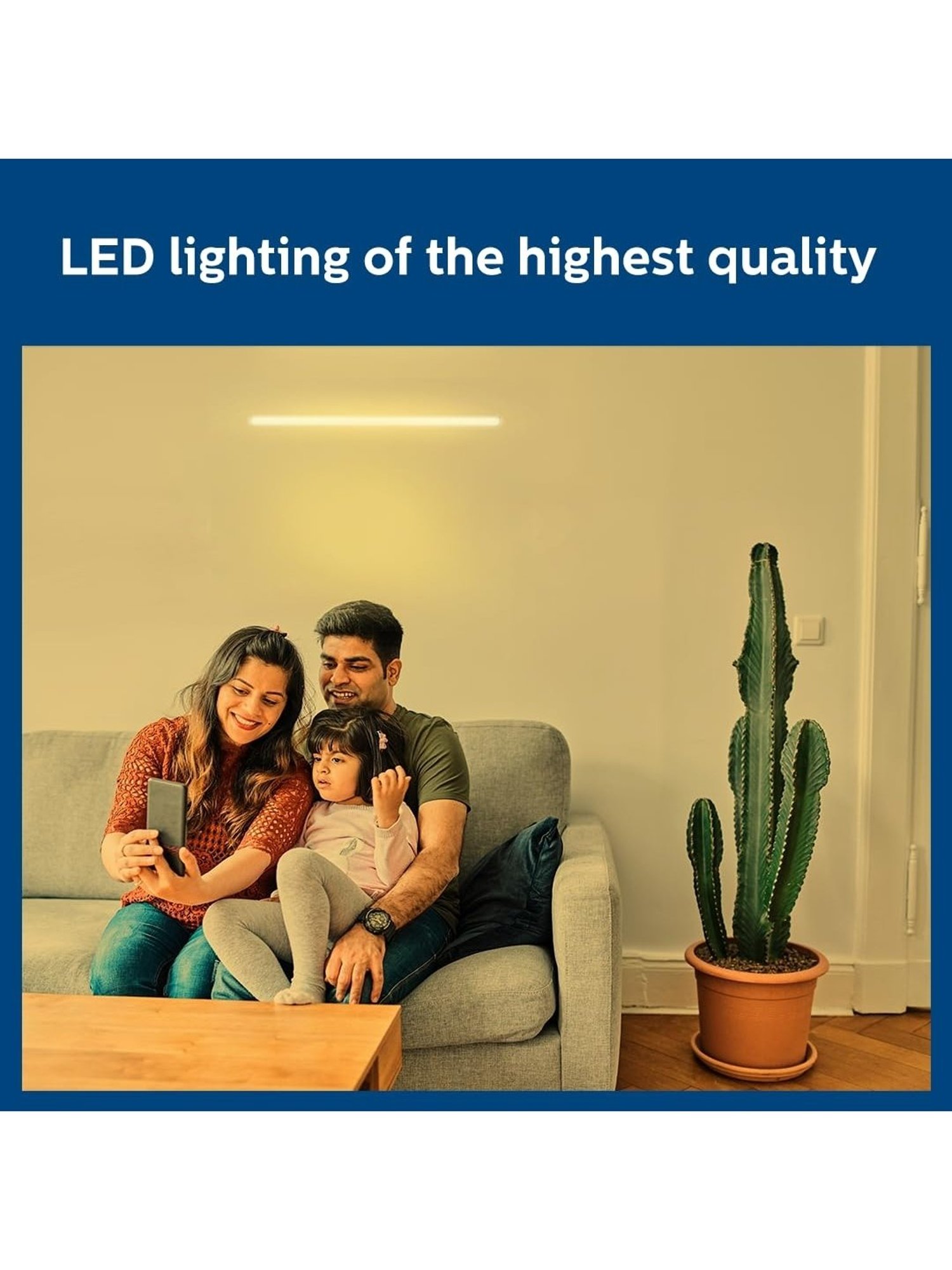 Philips Compact 4ft 20-Watt LED Tubelight with 3 Colors (Tunable White)