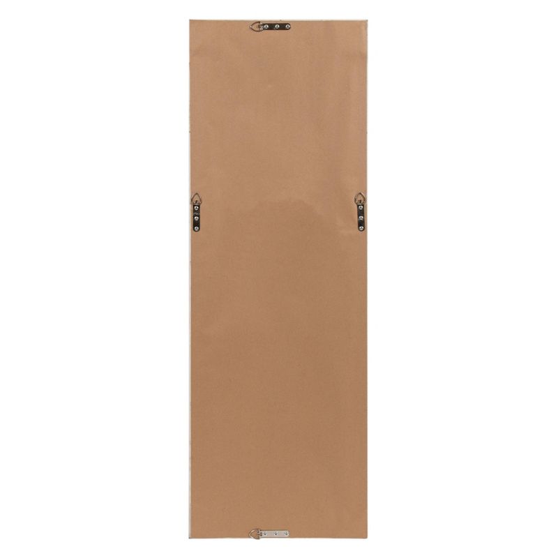 16" x 48" Evans Framed Wall Panel Mirror Walnut Brown - Kate and Laurel