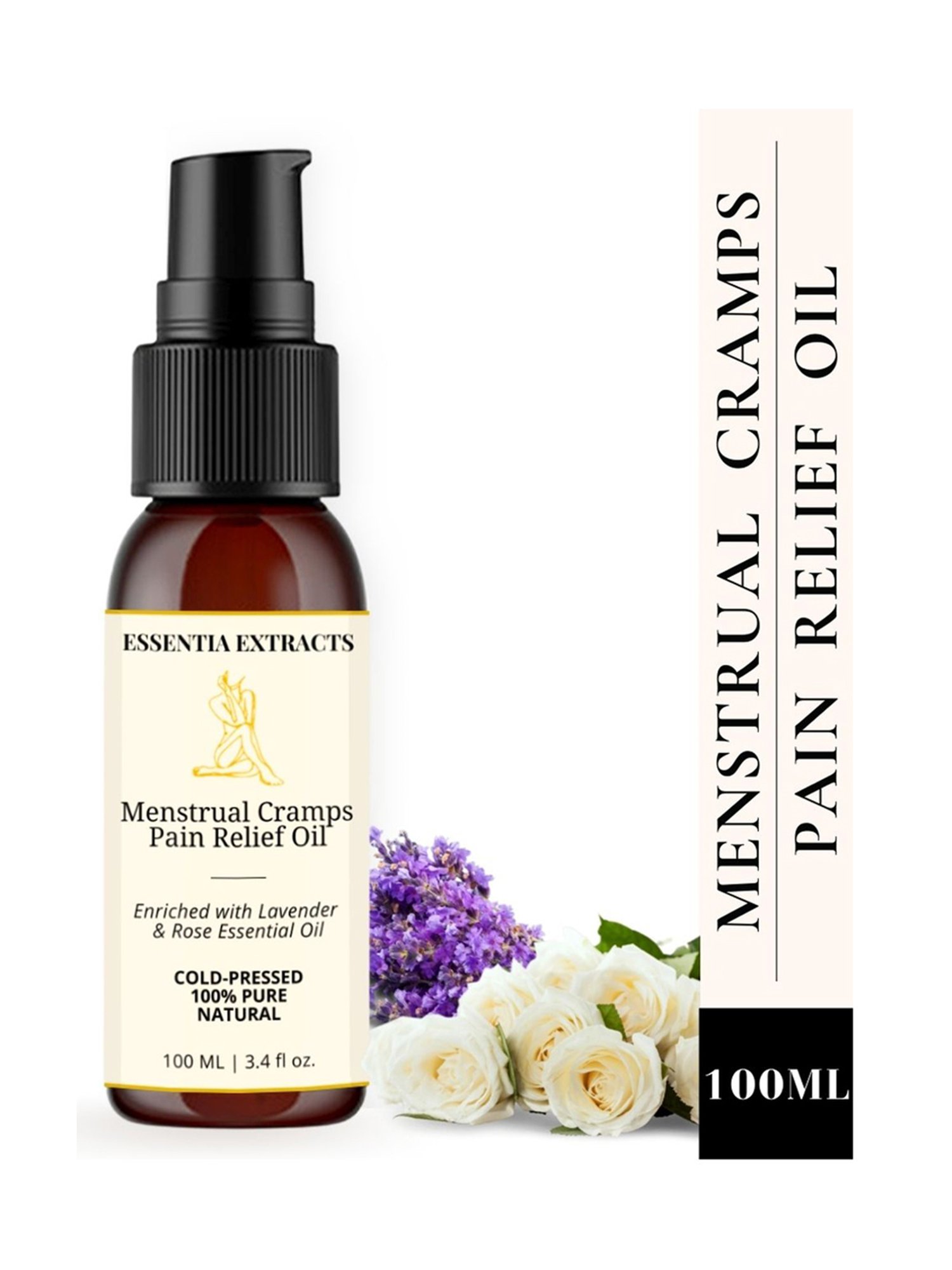 Essentia Extracts Menstrual Cramps Pain Relief Oil - 100 ml