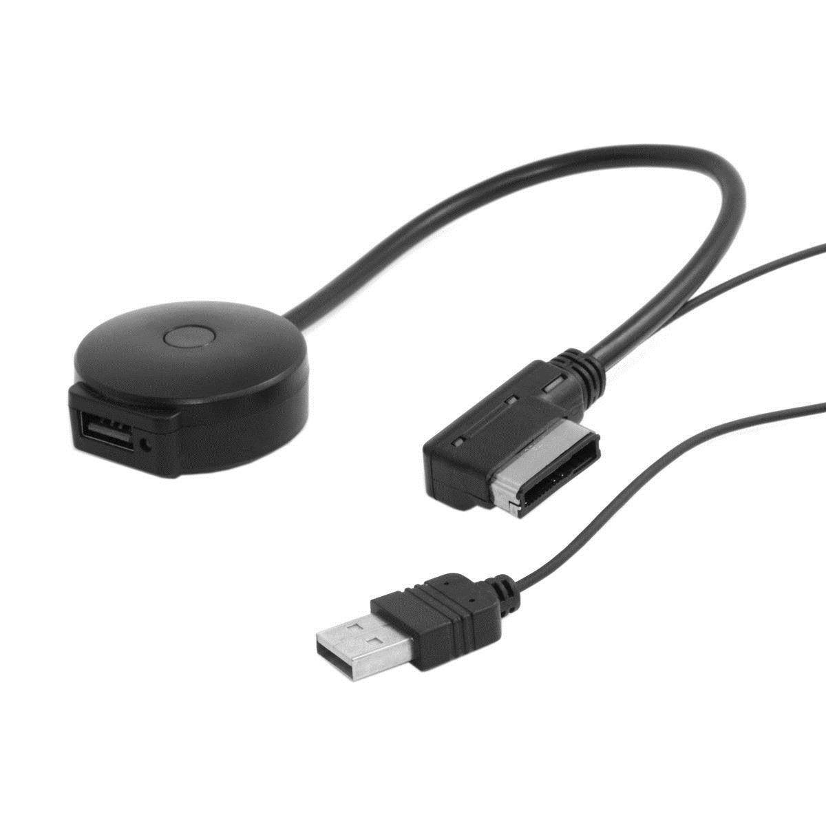 Media In AMI MDI to Bluetooth Audio Aux & USB Female Adapter Cable For VW AUDI