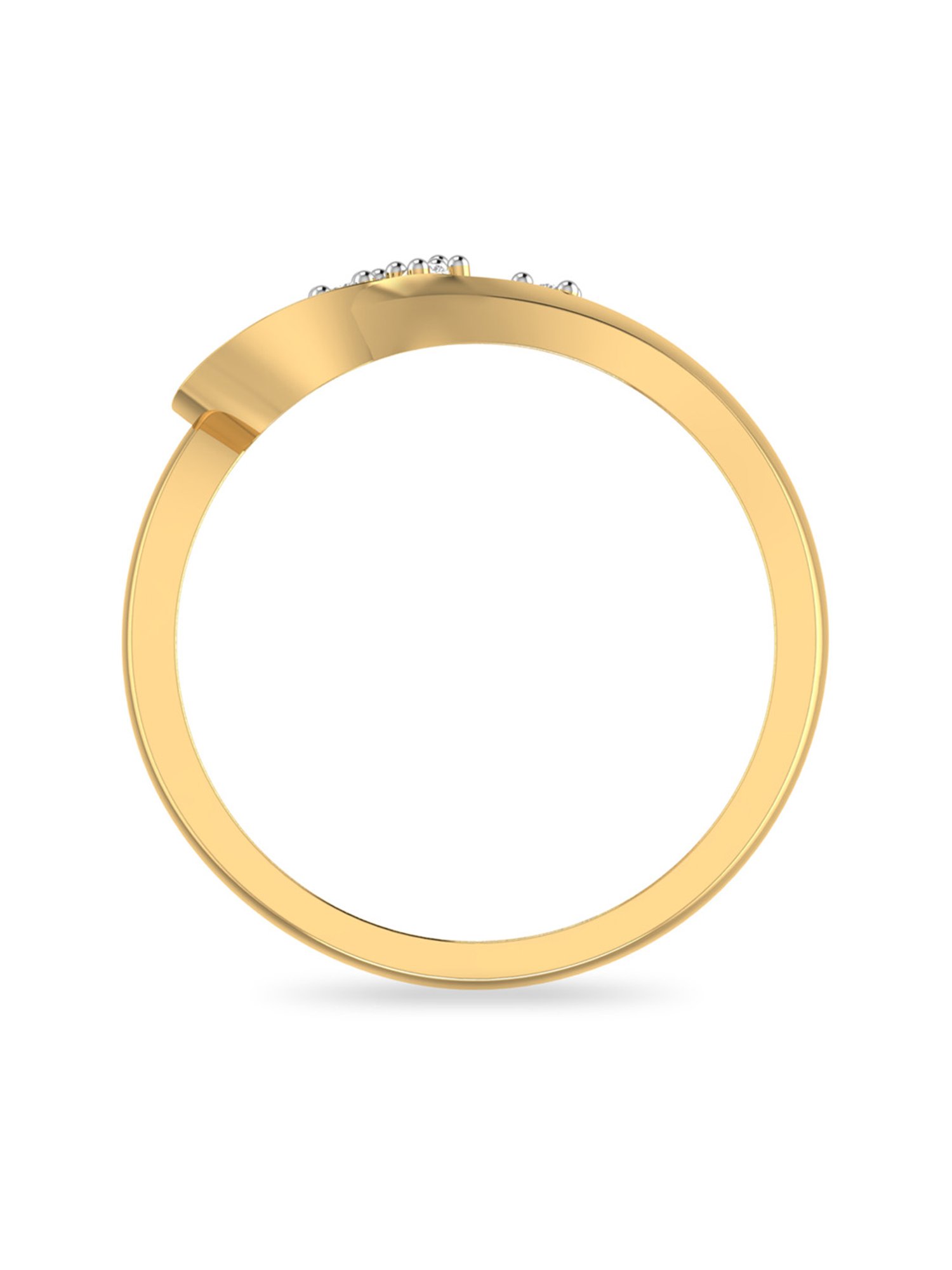 PC Jeweller Crystal 18k Gold Ring fo Women