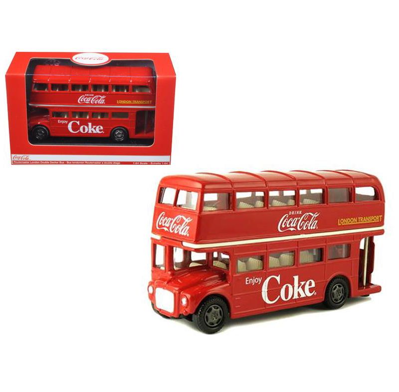 1960 Routemaster London Double Decker Bus Coca-Cola 1/60 Diecast Model by Motorcity Classics