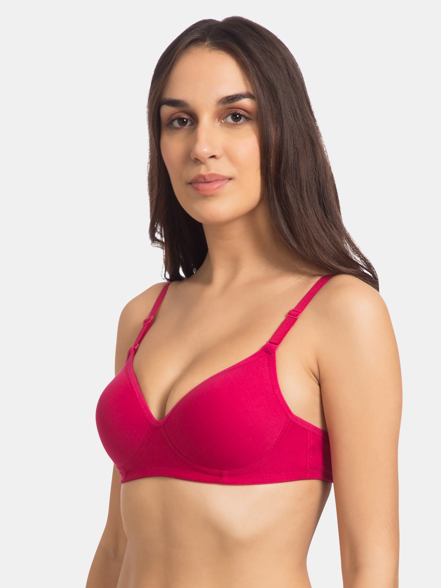 Tweens Dark Pink Non Wired Padded T-Shirt Bra