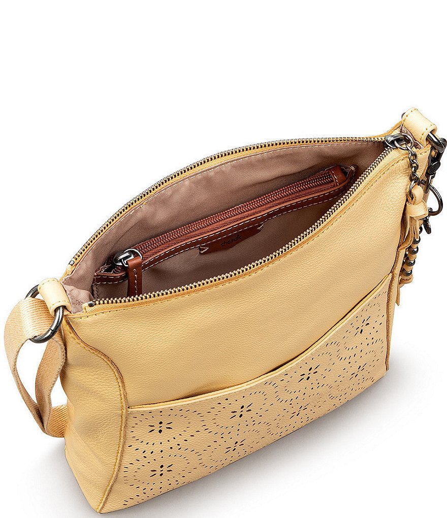 The Sak Lucia Leather Hand-Crochet Crossbody Bag