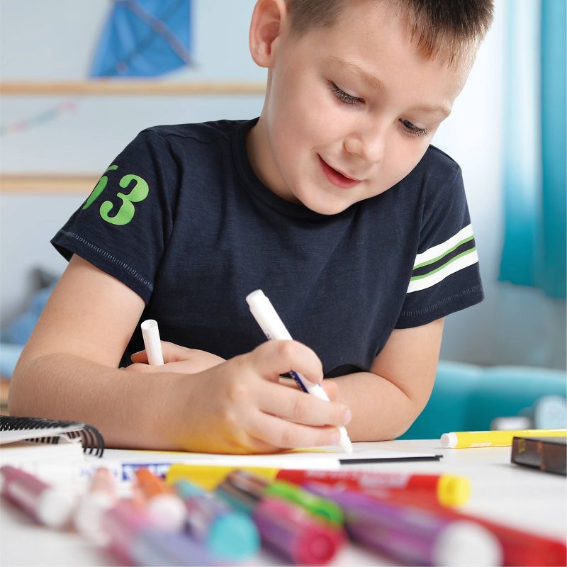 uni-ball Roller Ball Stick Pens, 0.5 mm Micro Tip, Blue, pk of 12