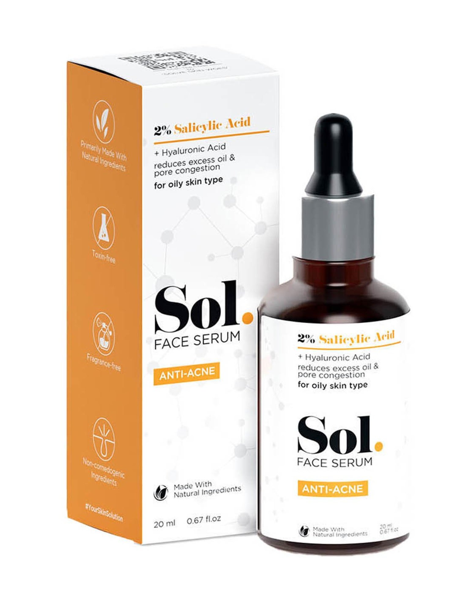 Sol. 2% Salicylic Acid Anti-Acne Face Serum - 20 ml