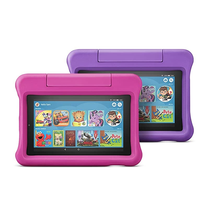 7 Kids Edition Tablet 2-Pack, 16 GB, Pink/Purple Kid-Proof Case