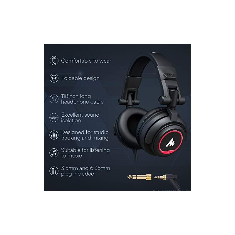 USB Microphone with Studio Headphone Set 192kHz24 bit  AUA04H Vocal Condenser Cardioid Podcast Mic Compatible with Mac and Windows YouTube Gaming Livestreaming Voice Over