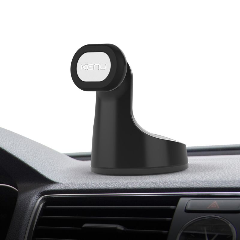 Kenu Airbase Magnetic Premium Dash & Windshield Suction Mount - Black