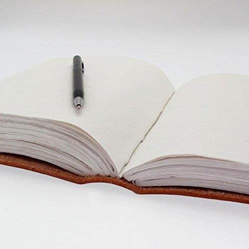 Handmade Large 8" Embossed Leather Journal Celtic two latches blue stone blank personal Diary notebook refillable journal gift (design 2)