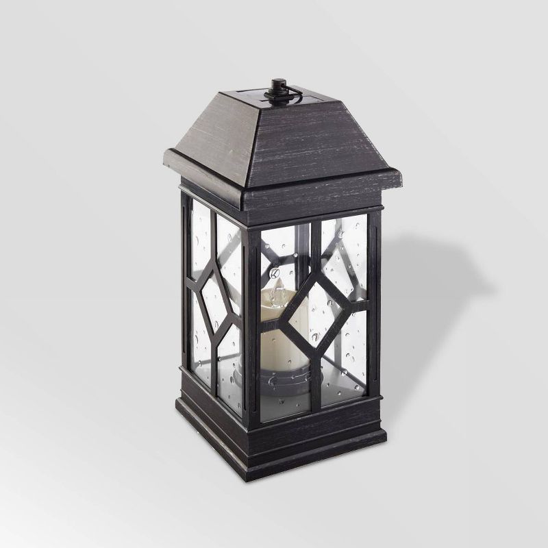 15" San Felipe II Solar Outdoor Lantern Silver - Smart Solar