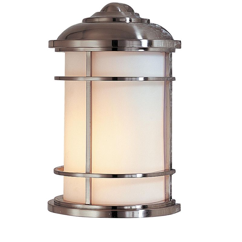 Generation Lighting Lighthouse 1 light Brushed Steel Outdoor Fixture OL2203BS