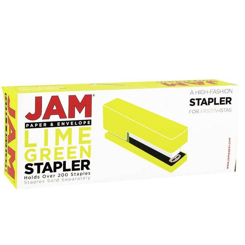 JAM Paper Modern Desk Stapler - Lime