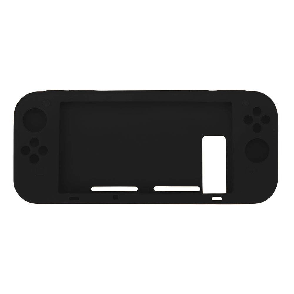 BUBM Soft Anti-slip Silicone Case for Switch Protective Cover for SWITCH Video Game Console One-piece Black