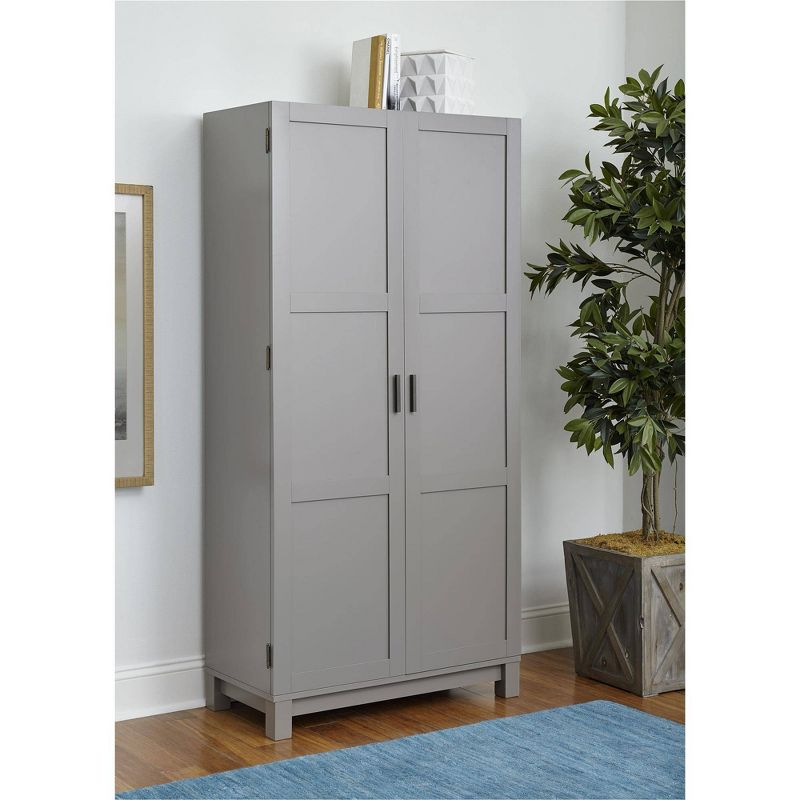 Wood 2 Door Storage Cabinet in White-Pemberly Row