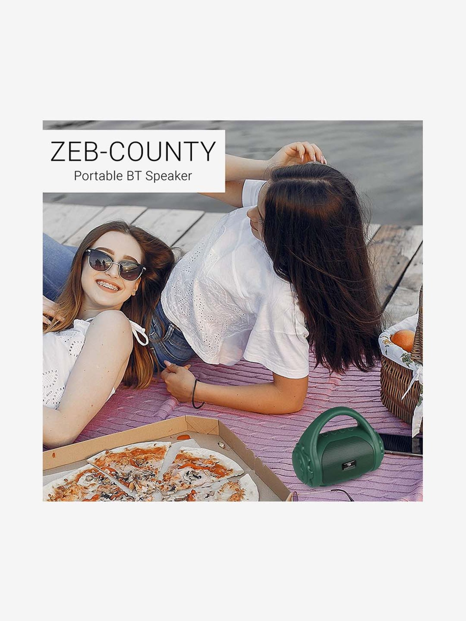 BPS5 5 quot Outdoor Weather Resistant Bluetooth Patio Speakers Pair White