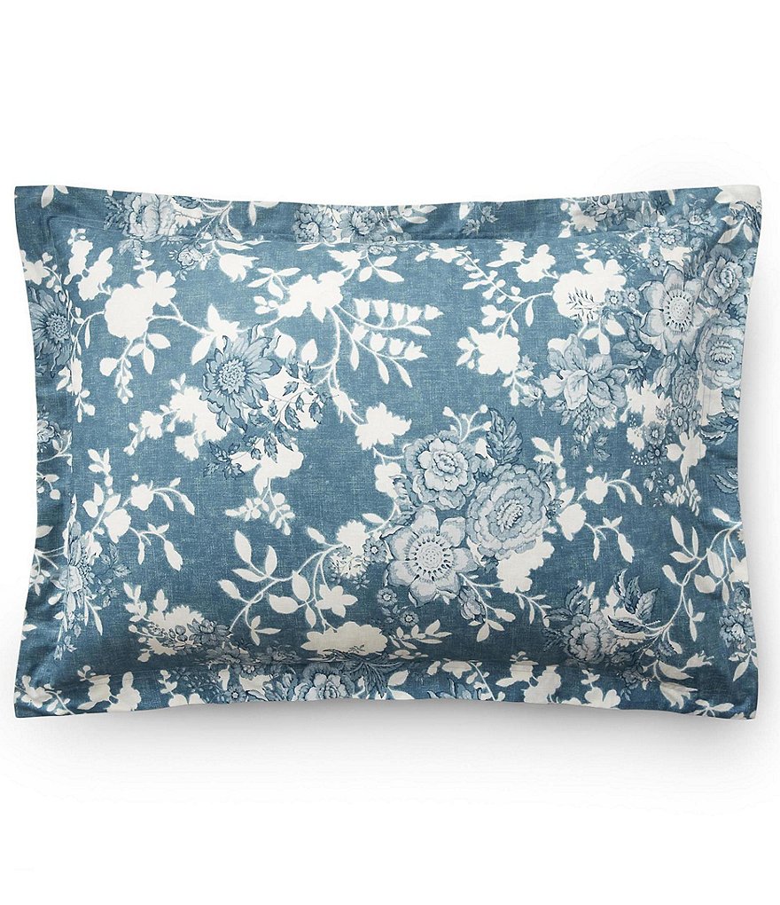 Ralph Lauren Indigo Floral Cottage Sham