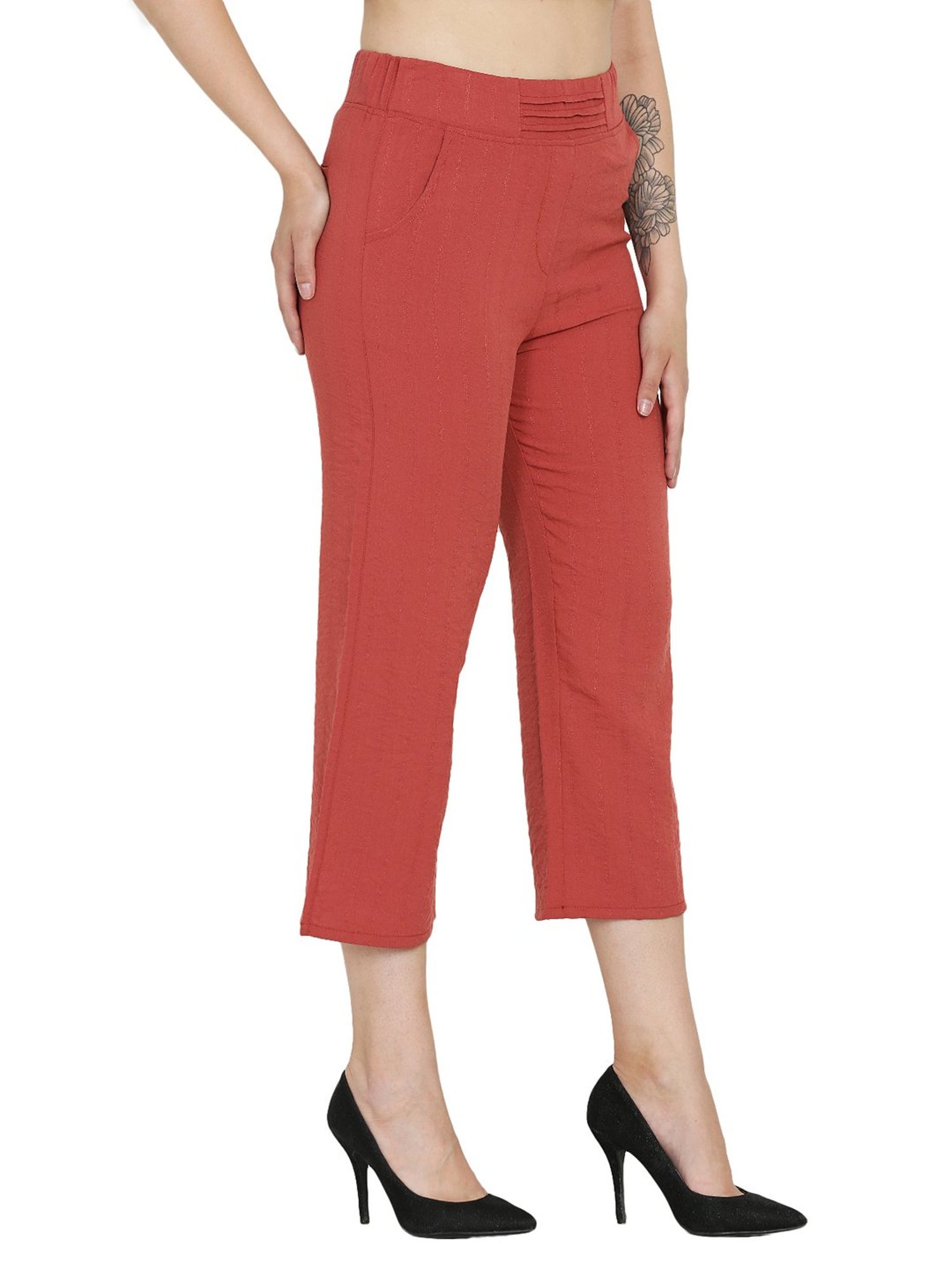 Westwood Rust Textured Trousers