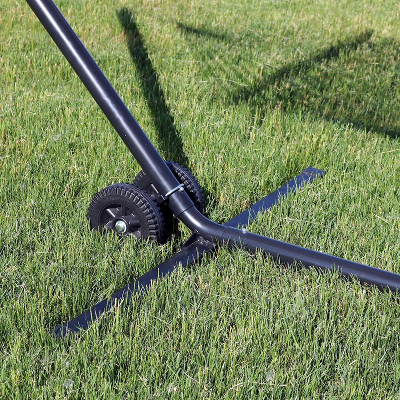 Sunnydaze Portable and Heavy-Duty Design Hammock Stand Mobile Wheel Kit with 6-Inch Diameter Wheels - Black