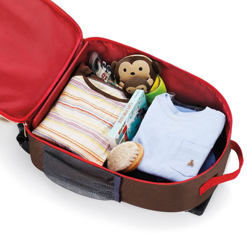 Skip Hop Zoo Little Kid & Toddler Rolling Carry On Suitcase - Monkey