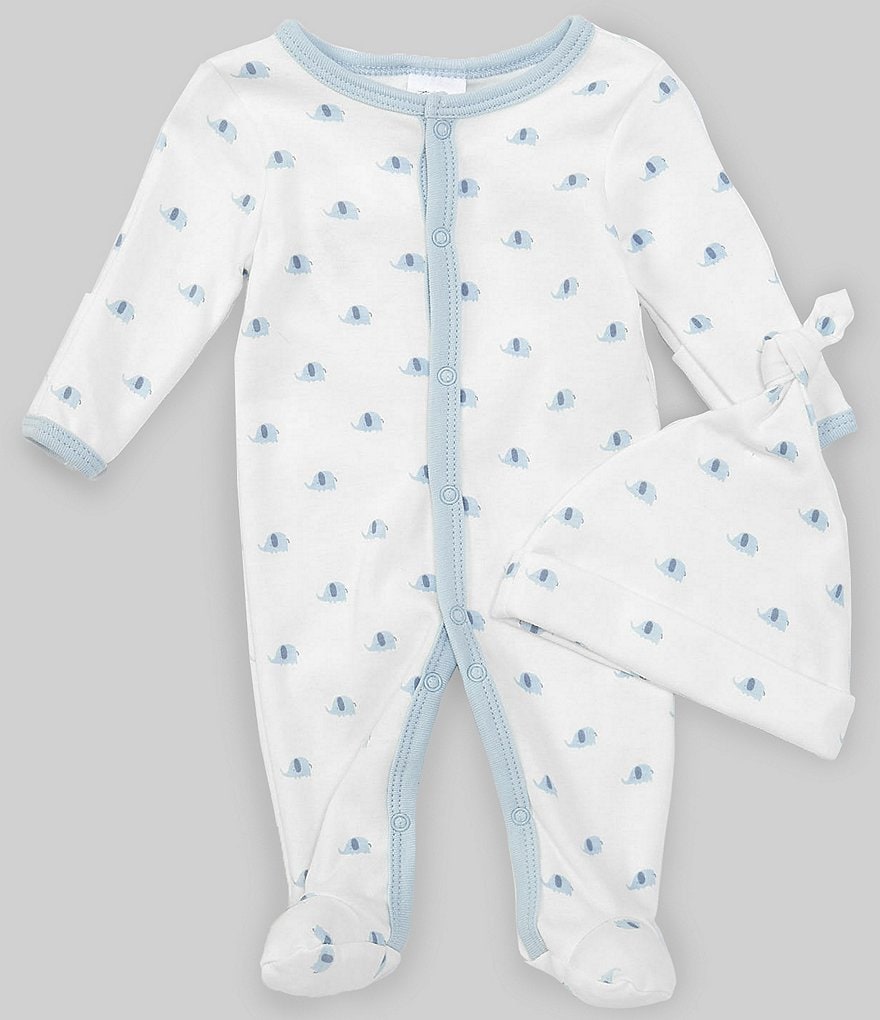 Aden + Anais Baby Boys 6-9 Months Long-Sleeve Blue Moon Footed Coverall