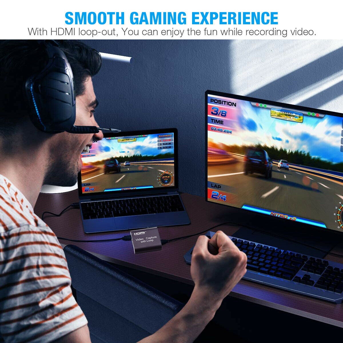 1080P HDMI Video Digtal Capture Card Recorder For Game/Video Live Streaming New