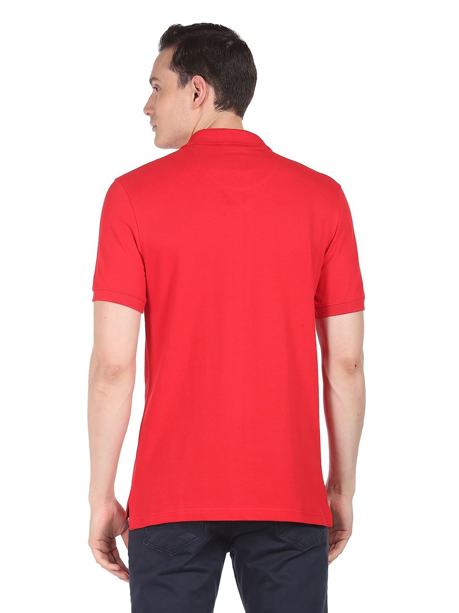 AD by Arvind Red Polo T-Shirt