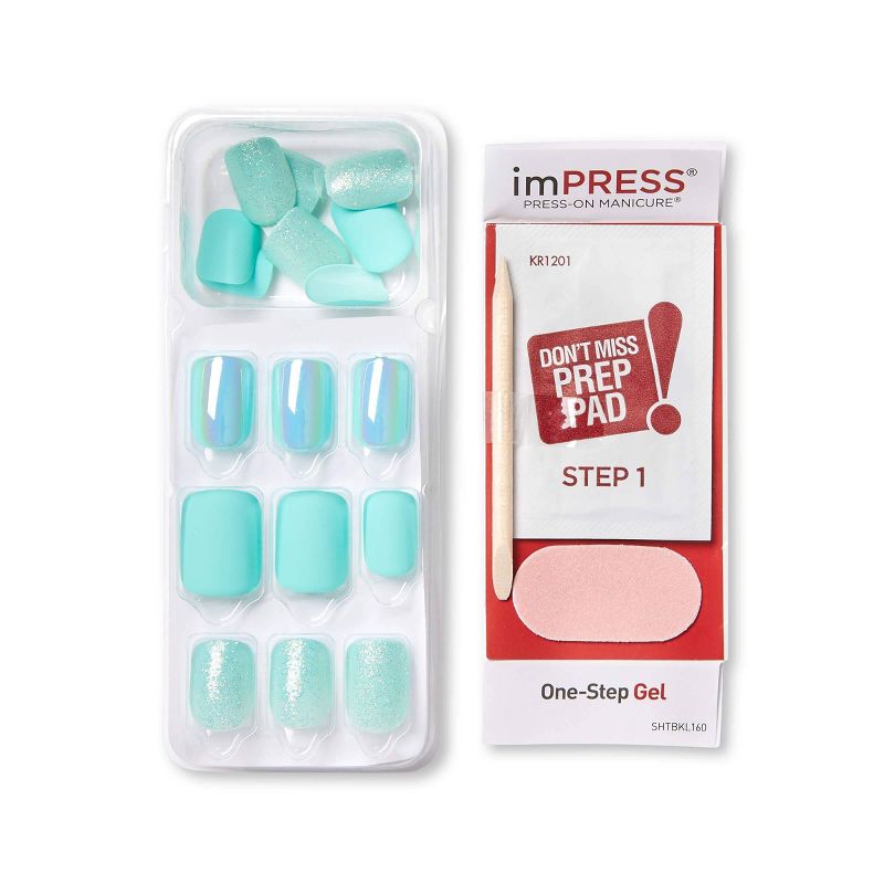 Kiss Gel Fantasy False Nails - Burgundy - 28ct