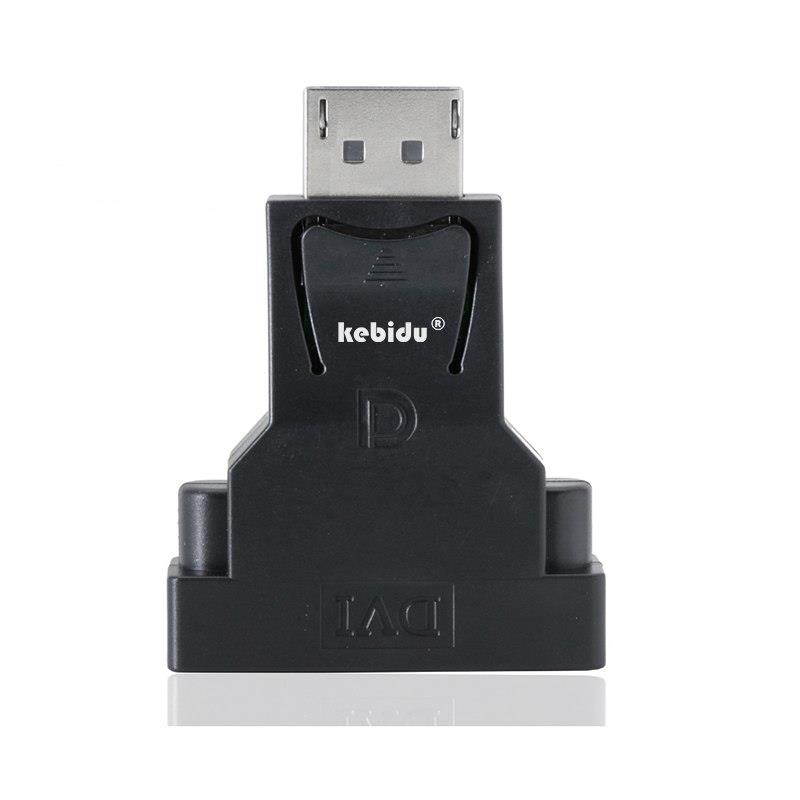 Kebidu Mini Displayport DP to DVI 24+1 Adapter Connector Male to Male Mini DP to DVI-D Converters for TV Laptop Projector