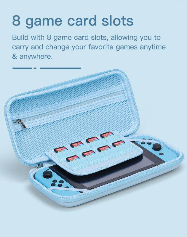 Cute Paw Cute Pouch for Nintendo Switch Bag Travel Carrying Case for Nintendo Switch Lite Games Hard Portable Storage Bag