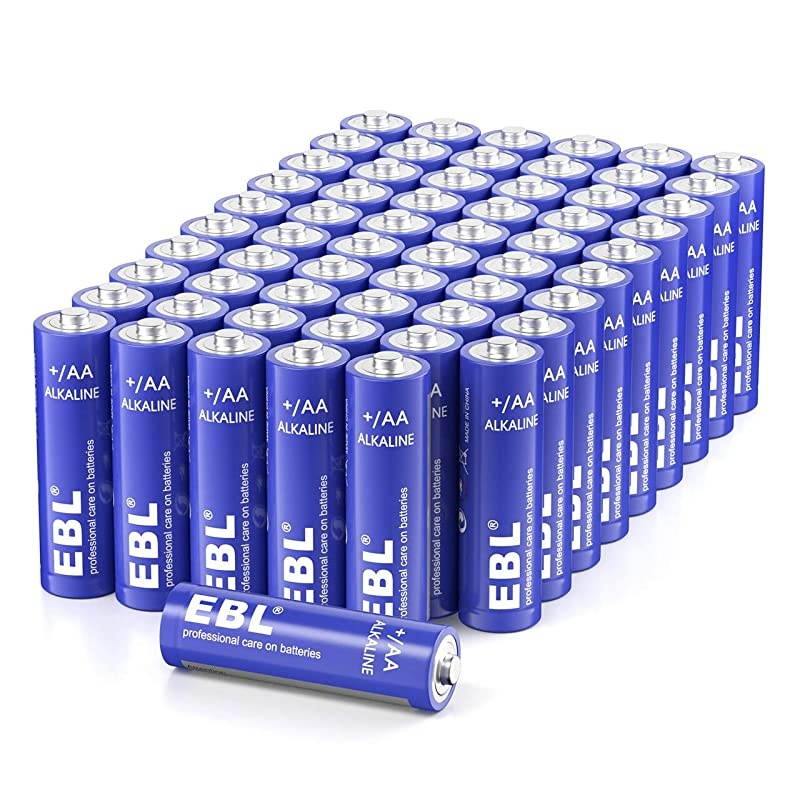 AA Batteries 15V AA Alkaline Battery Double A Homebasic Everyday AA Batteries for Game Controller Mouse Remote Pack of 60