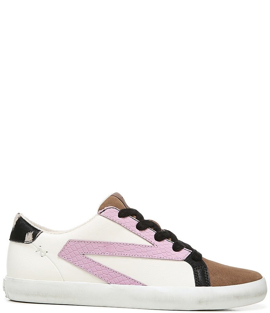 Kendall + Kylie Women's Anthracite Leopard EZORA 2.0 Low Top Lace Up Multi Sneakers