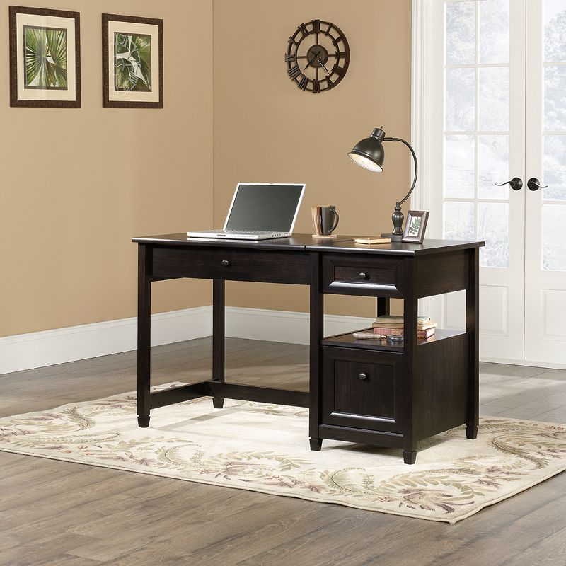 Edge Water Lift Top Desk Estate Black - Sauder