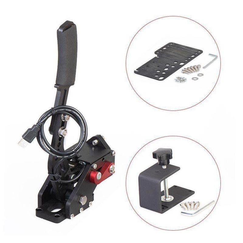 USB Handbrake + Clamp fo Wins Sim Racing G25 G27 G29 T50 With accessories 2