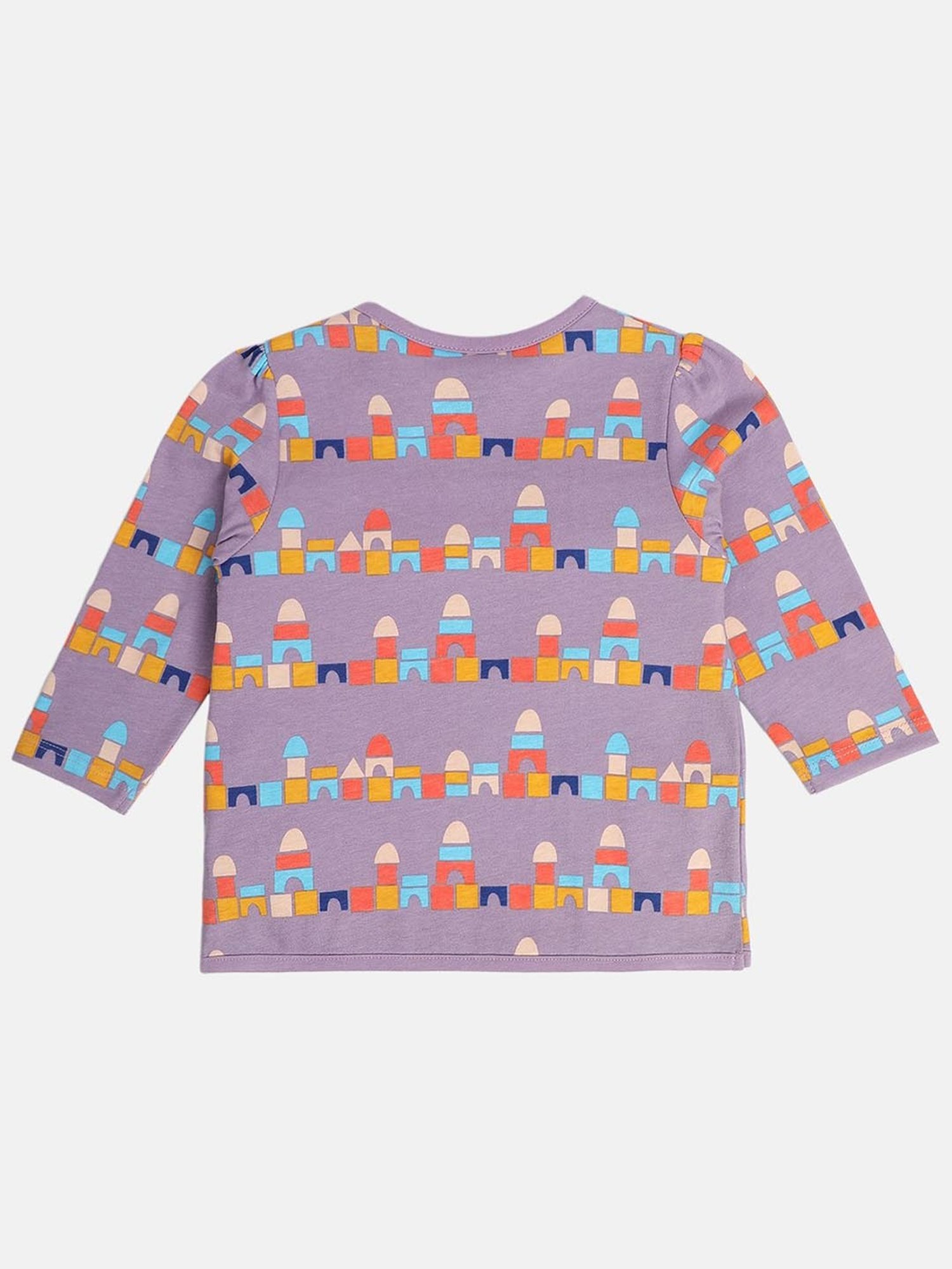 Ed-a-Mamma Baby Blue Printed Top