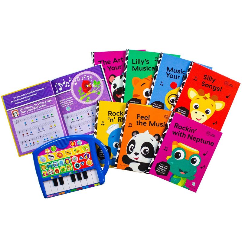 Baby Einstein My First Music Fun Keyboard Composer & 8 Book Library Boxed Set - PI Kids